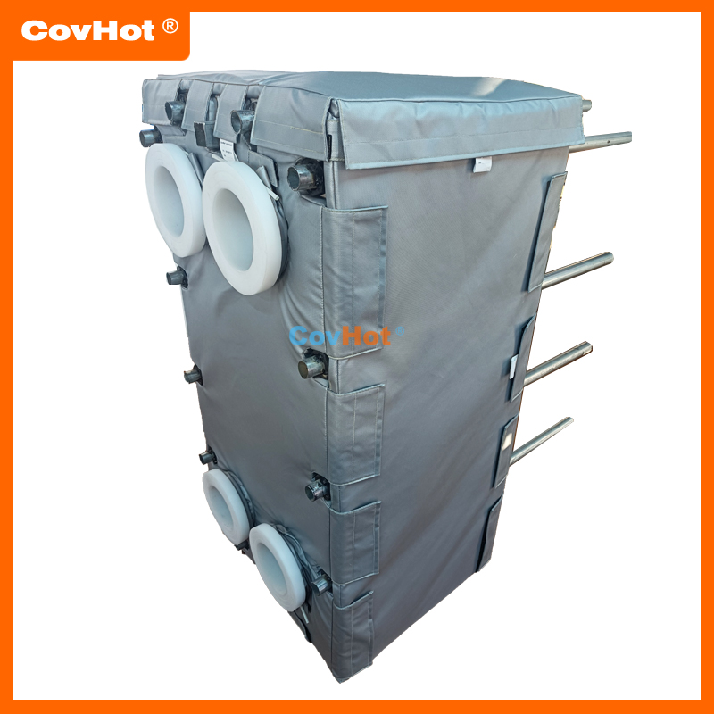 節能型換熱站內板式換熱器保溫套保溫衣，降低供熱成本